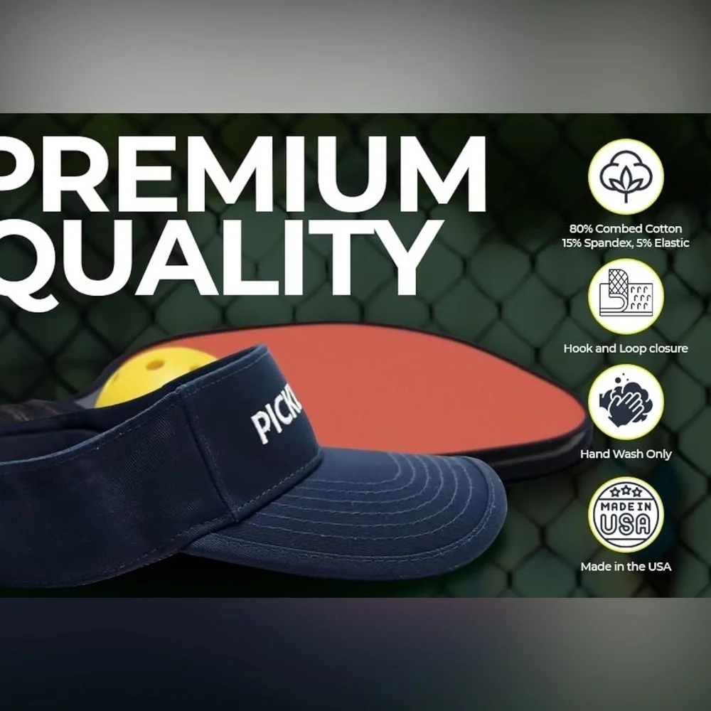 Pickleball Visor | Funny Pickle Ball Hat For Women And Men |Pickleball Gift Blue